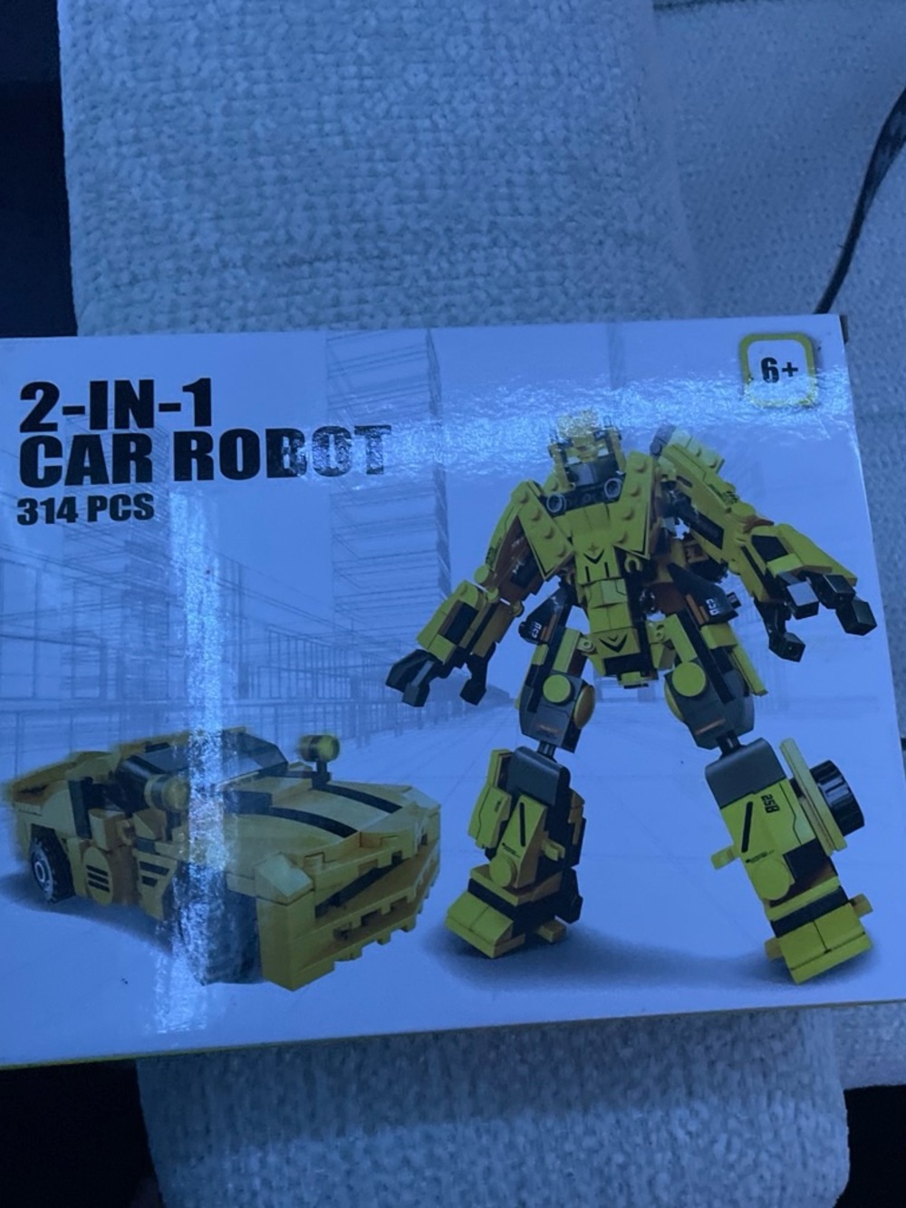 Lego Yellow 2-in-1 Car to Robot Building Set - 314 PCS